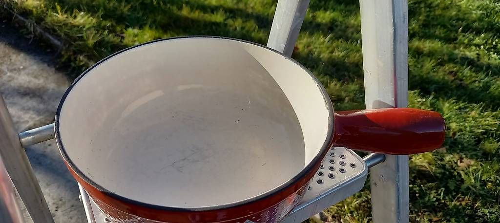 Padelle: Fondueset-Caquelon, mit Rechaud. – Usato da Seon venduto da Psalm28
