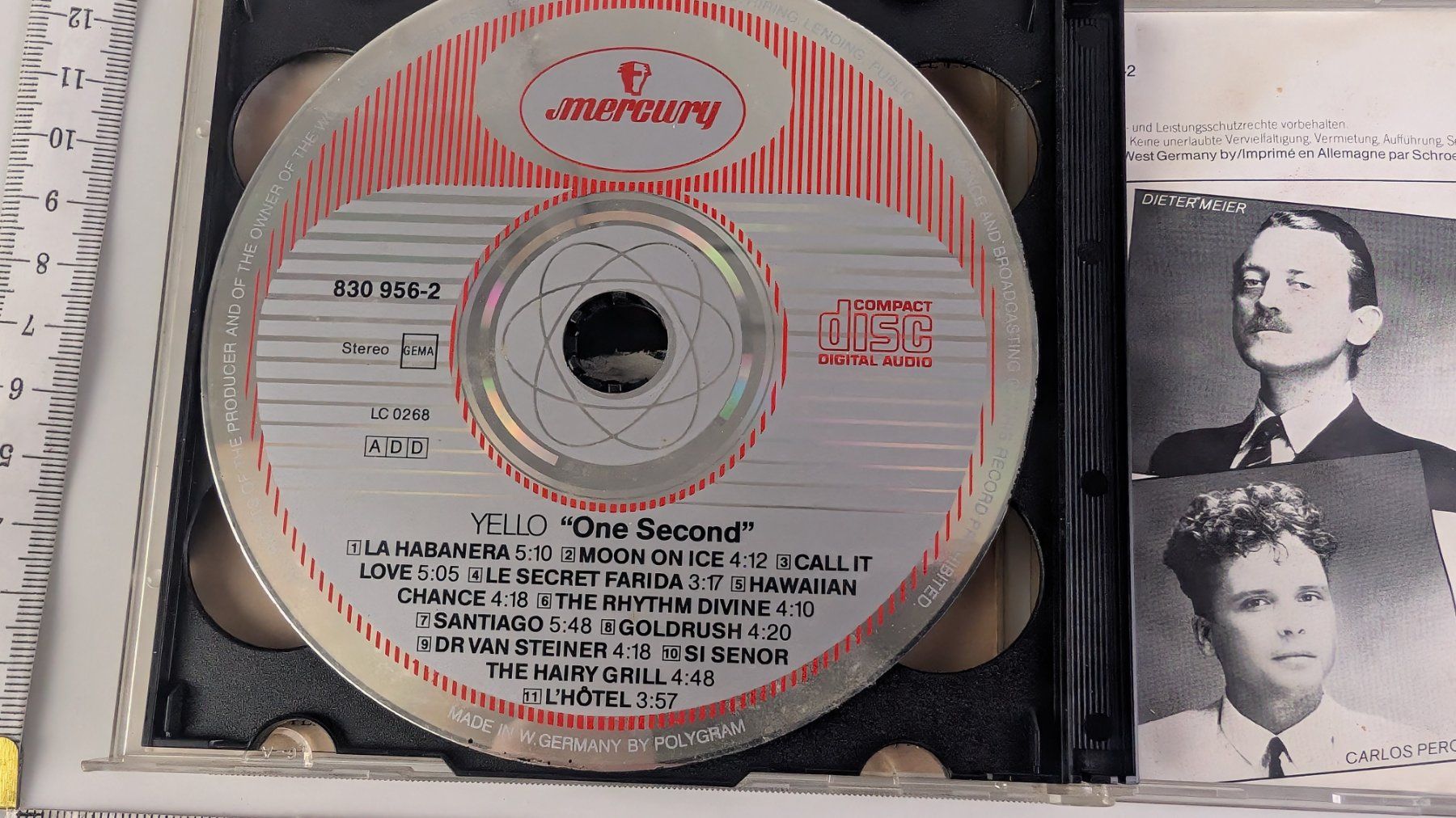 CD: Yello - One Second - CD - 1987 – Usato da Zürich venduto da axolottchen 8