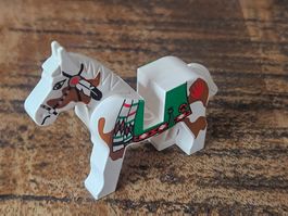 lego White Horse with Green Blanket,  4493c01px3