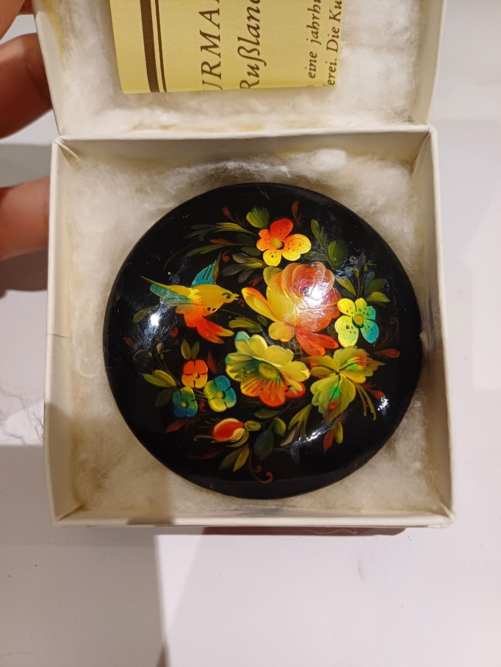 Tutte le decorazioni: Miniaturmalerei Lackdose, Russland, glänzend – Nuovo (secondo la descrizione) da Zürich venduto da Avocadokern