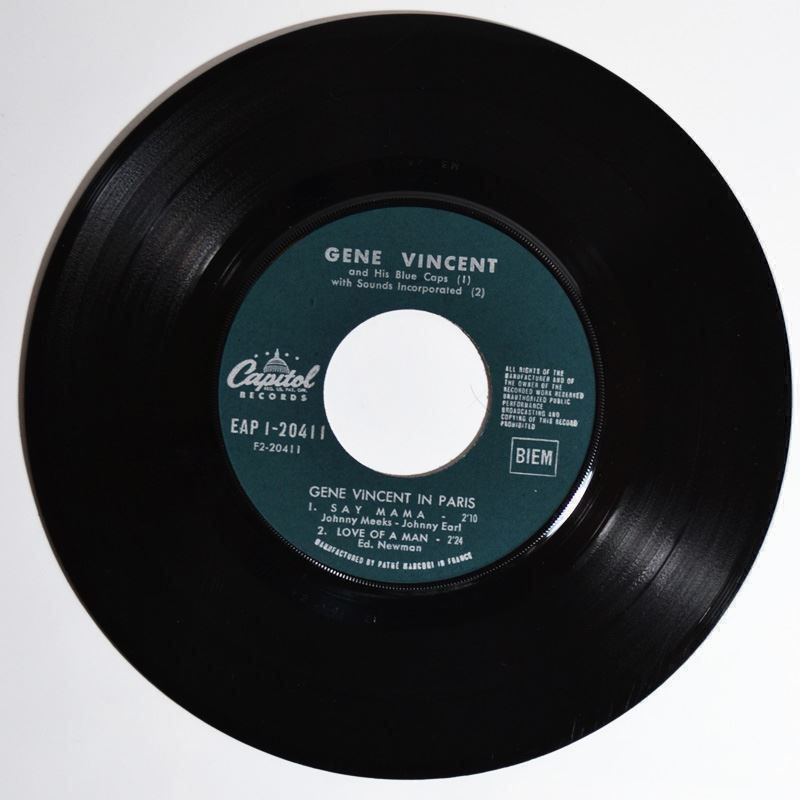 Dischi in vinile: EP: GENE VINCENT - In Paris – Usato da Frenkendorf venduto da Yard-Sale-2000 2