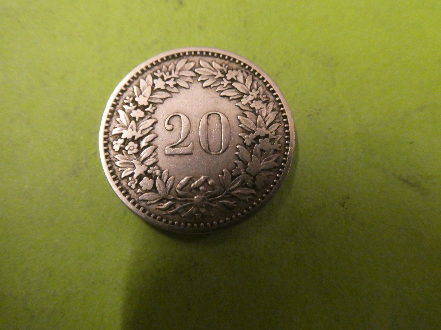 Toutes les monnaies: Schweiz 1881, 20 Rappen – Neuf (Voir description) à Hinterforst par Rohusri 1