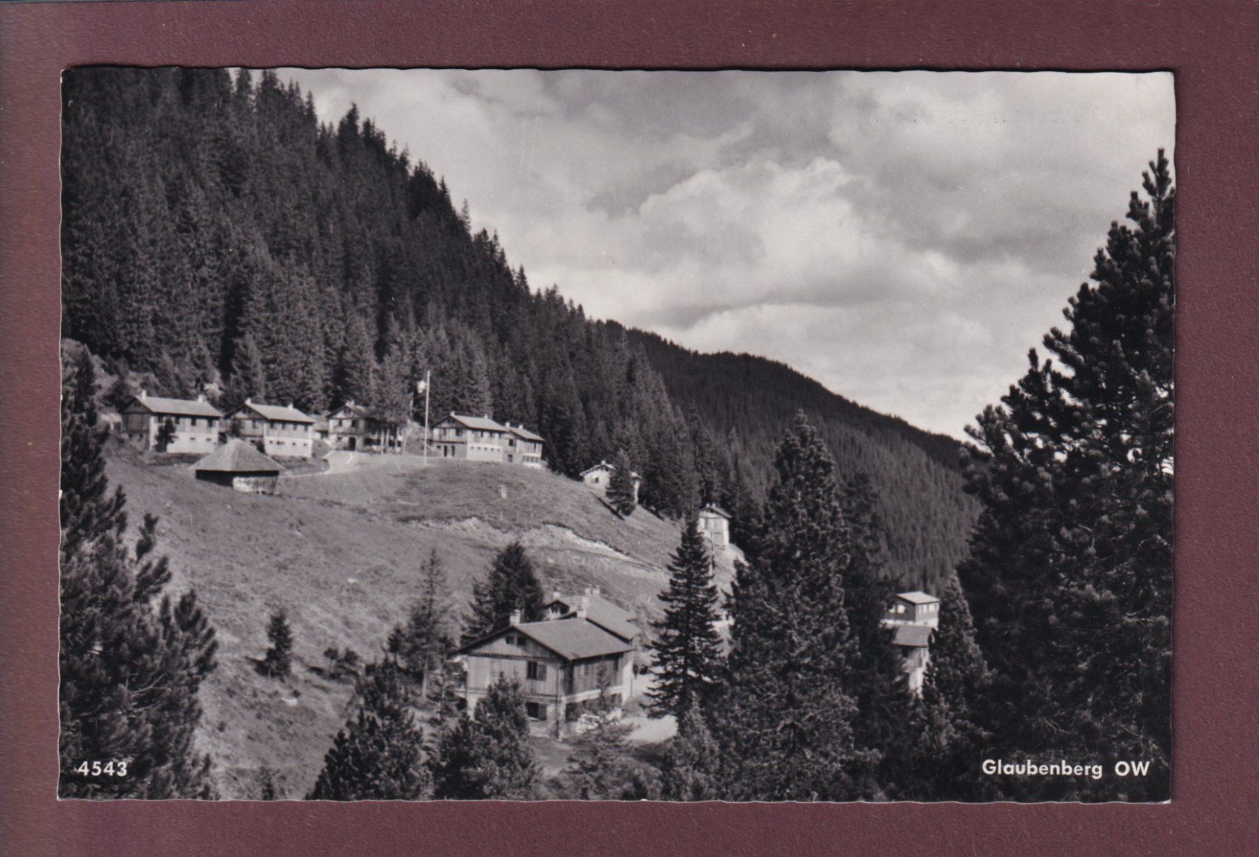 Cartoline postali: GLAUBENBERG bei Sarnen - 1967 – Usato da Pully venduto da nicecards