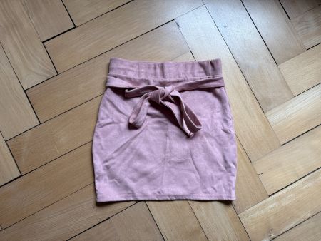 MISSGUIDED - Rock altrosa in Wildleder-Optik 38