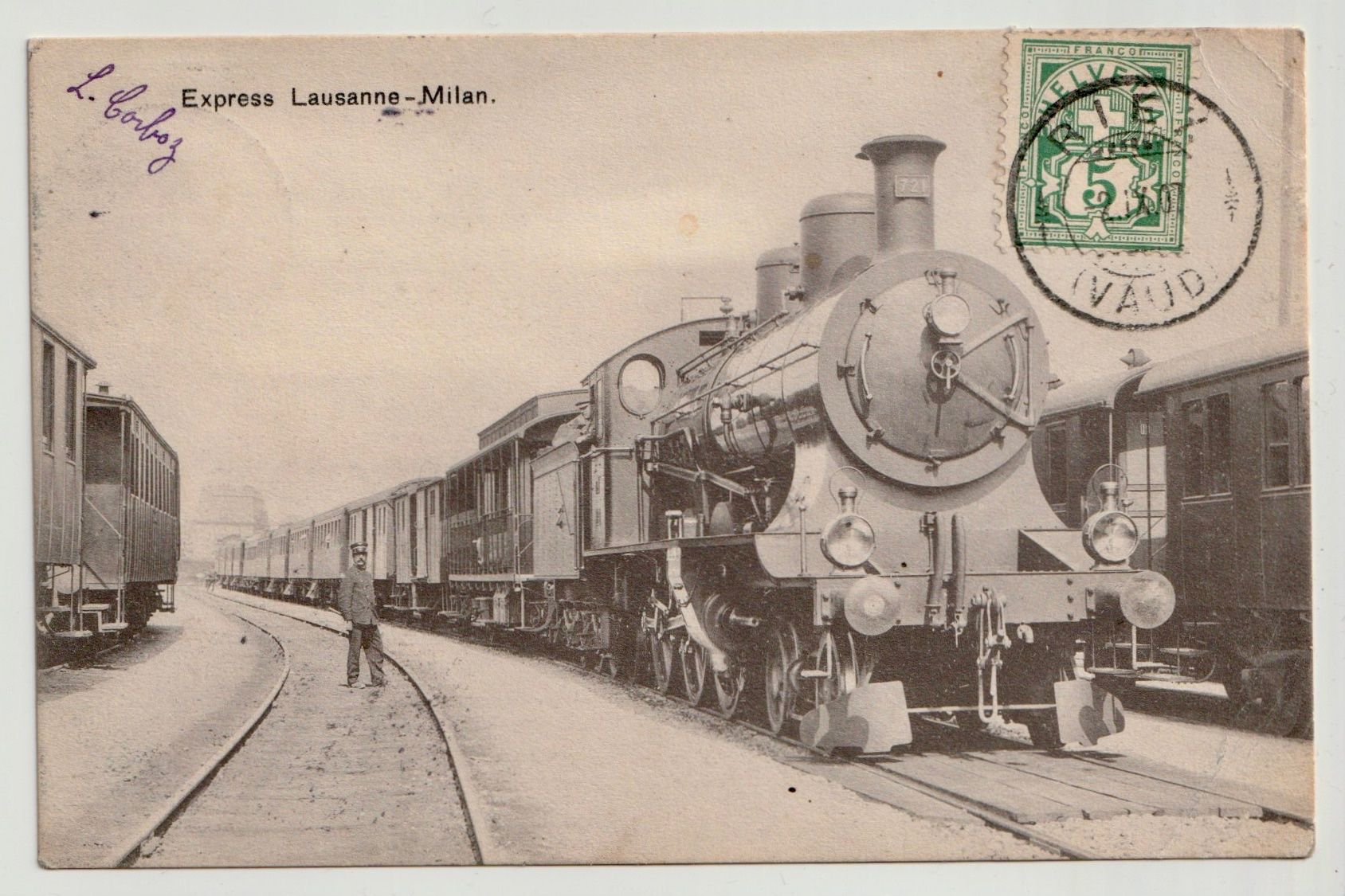 Cartoline postali: Express Lausanne Milan – Usato da Lausanne venduto da PL22neufx