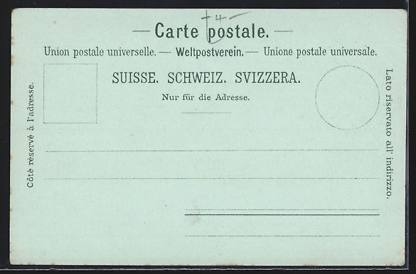 Ansichtskarten: Mondschein-Lithographie Luzern, Ortsansi – Gebraucht aus Berlin von bartko-reher 1