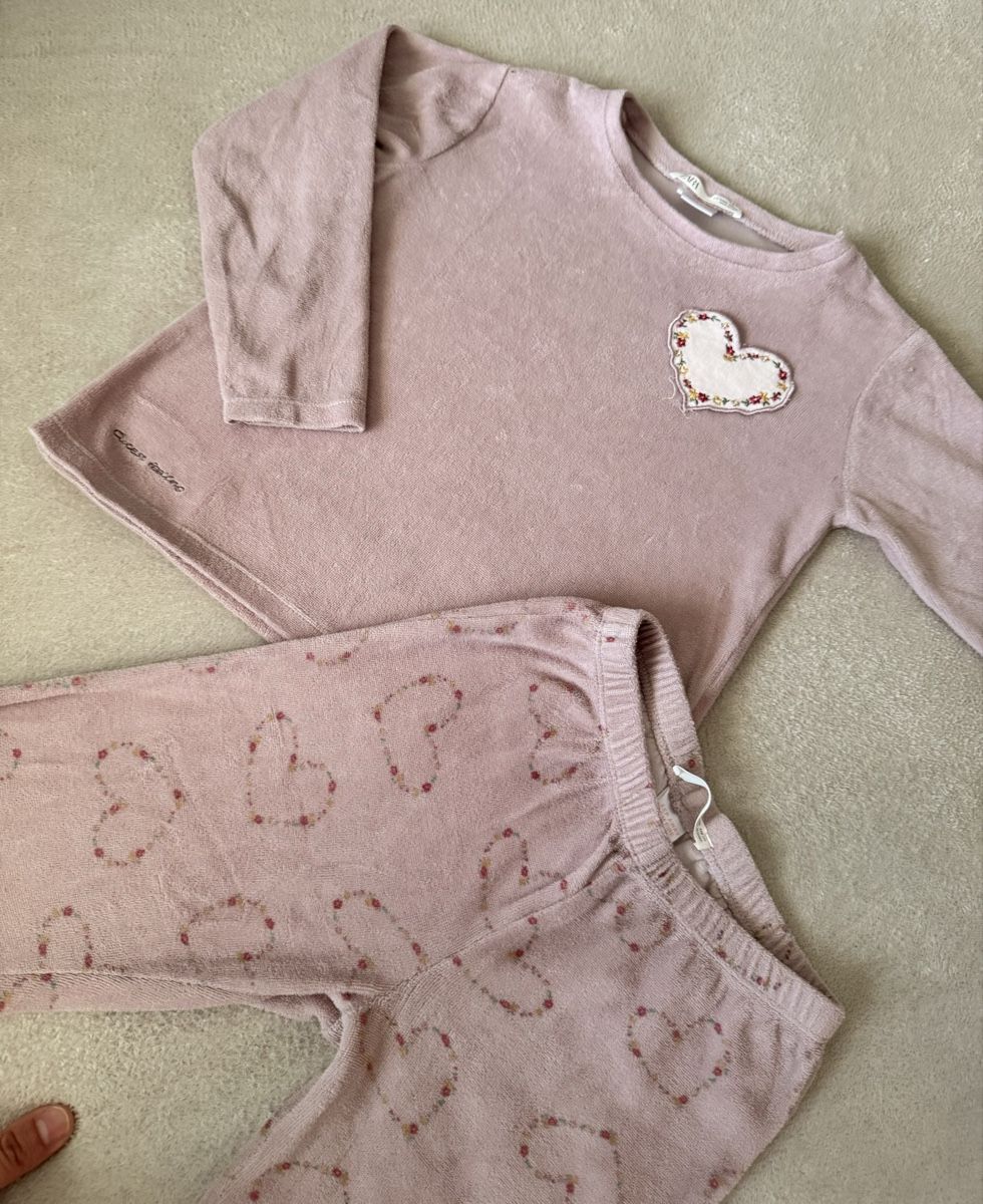 Zara Pigiama & Simili: ZARA Pyjama Mädchen mit Herz Muster Rosa / Gr. 110 – Nuovo (secondo la descrizione) da Basel venduto da AninaAti 1