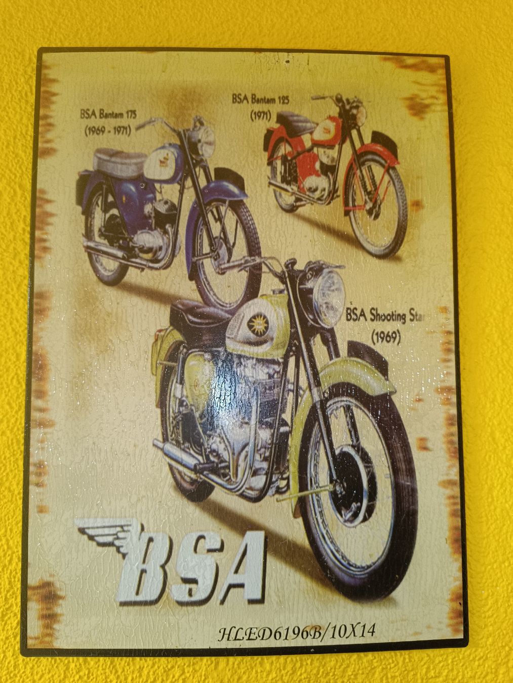 Insegne: Metallschild Motorräder BSA – Nuovo (secondo la descrizione) da Biberist venduto da Belzebu