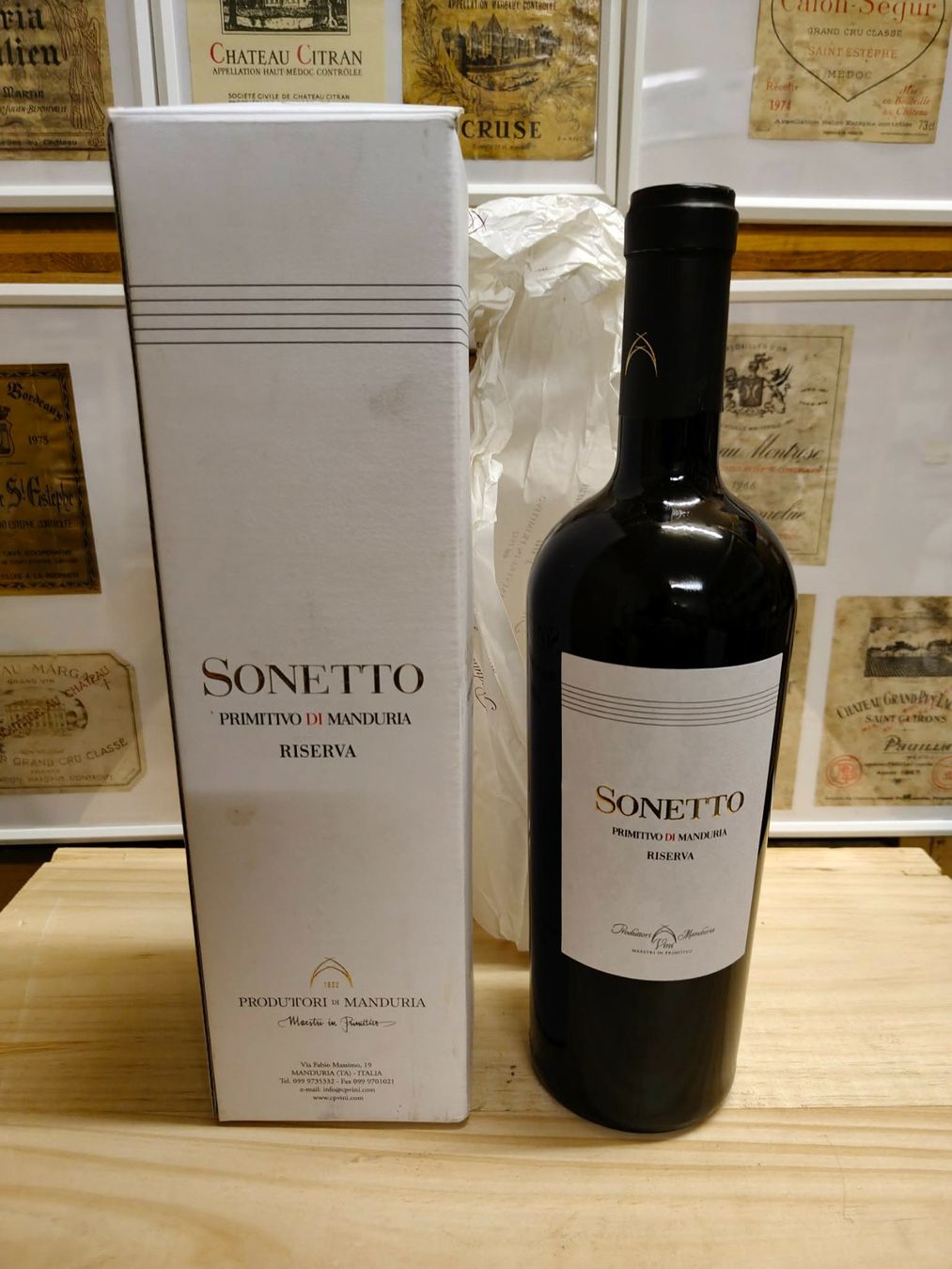 Vino: 2013 PRIMITIVO DI MANDURIA RISERVA SONETTO – Nuovo e nell'imballaggio originale da Münchenstein venduto da weinundspirituosen 2