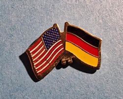 Pin Flaggen  USA / Deutschland