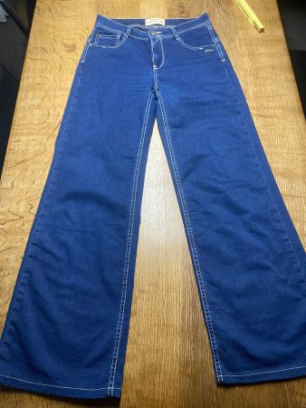 GANG HOSE/JEANS GR.27 Mod AMELIE dunkelblau W27 gerades Bein