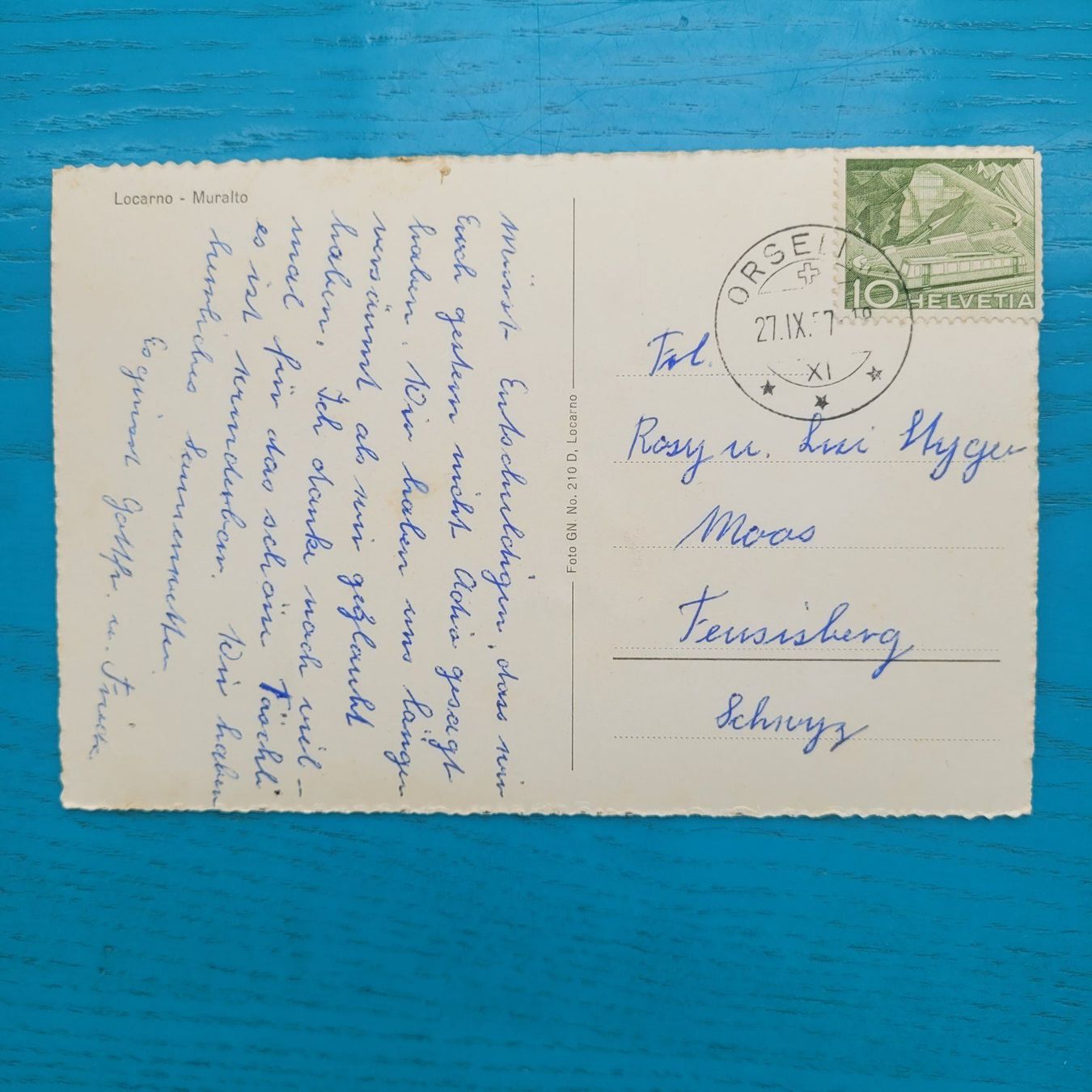 Cartoline postali: Locarno - Muralto – Usato da SCHÜBELBACH venduto da CoKaHa 1