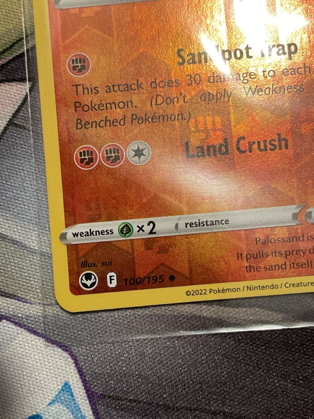 Pokémon Carte collezionabili: 100/195 Palossand reverse holo EN Silver Tempest 2022 – Usato da Niederweningen venduto da rimicanardo 2