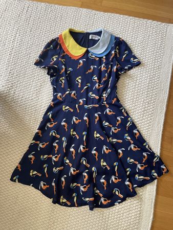 Minueto Kleid Gr. S Tukan Print Made in Spain