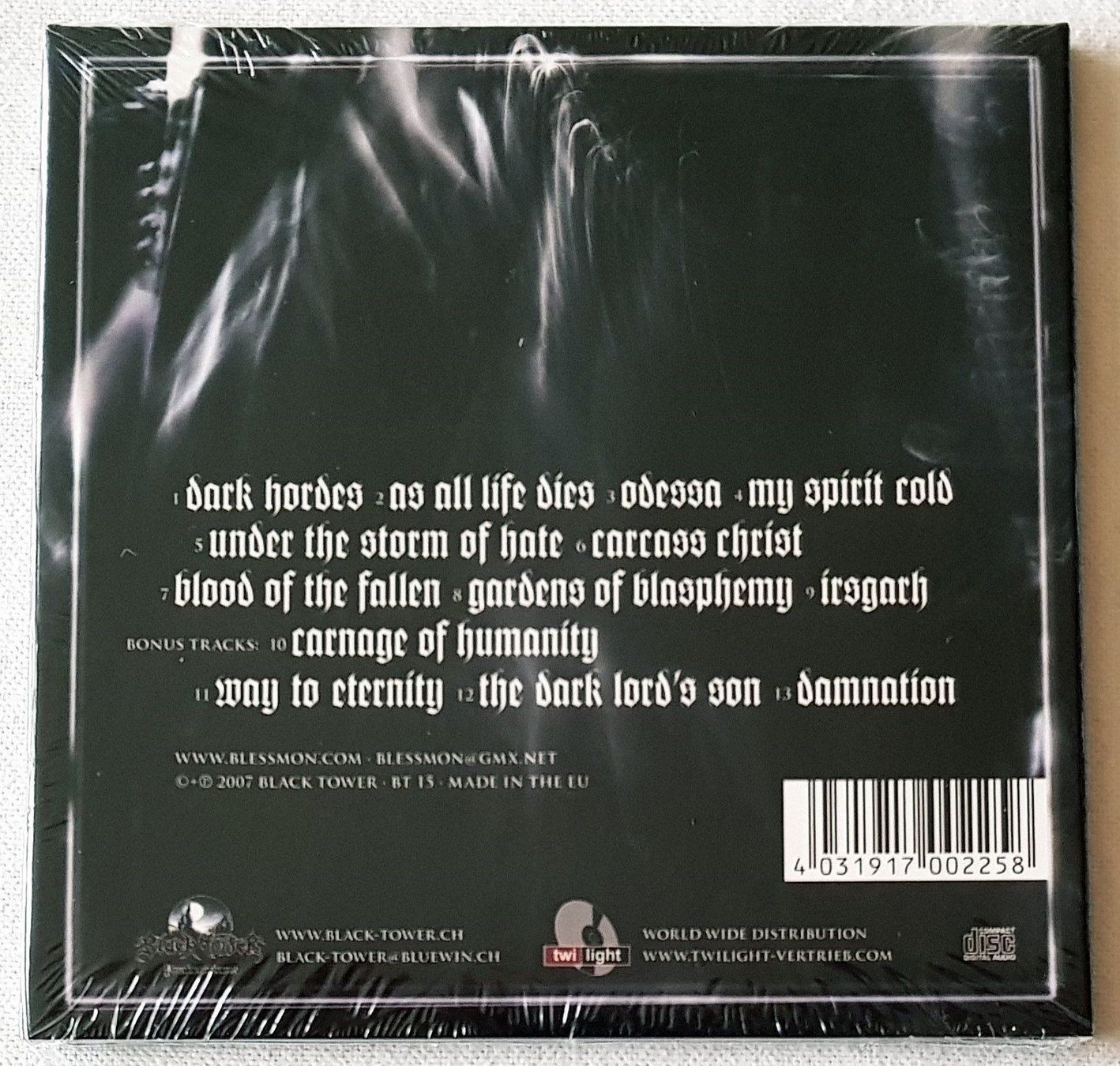 CDs: Blessmon – Under The Storm Of Hate - 2007 - CH First Press – Neuf avec emballage d'origine à Uster par Zardodel 1
