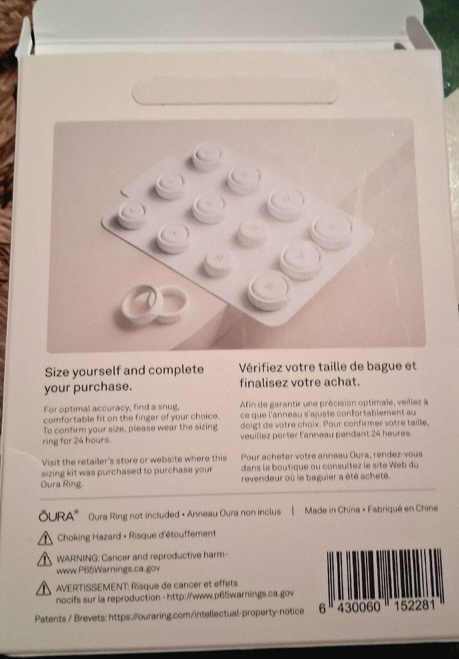 Oura Bagues: Oura Ring 4Sizing Kit  – Neuf (Voir description) à Tamins par LisaMorpurgo
