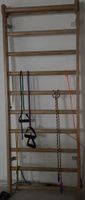 Sprossen-Kletterwand Holz mit Zubehoer guter Zustand