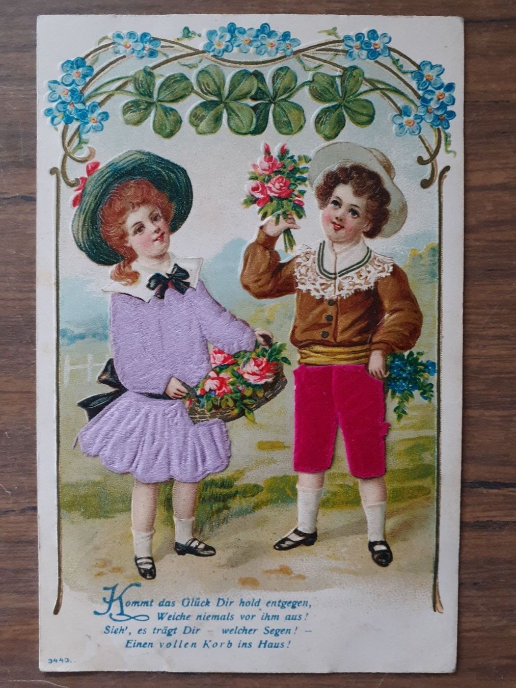 Cartoline postali: Ansichtskarte Kitschkarte 1906 – Usato da Mörschwil venduto da lindaswunderkiste 1