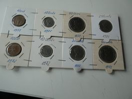 Canada 1971/72, Konvolut alte Münzen meist unzirkuliert