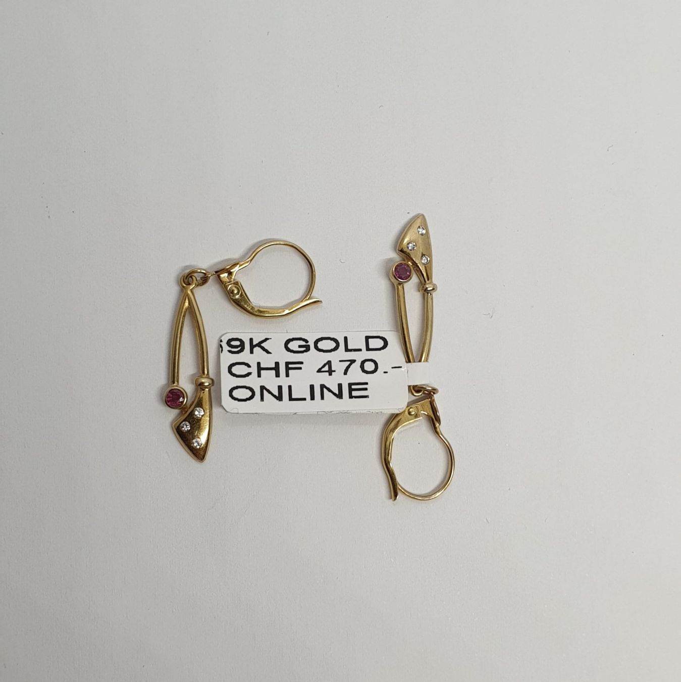 Orecchini pendenti & Orecchini a lobo: Echt 9K Gold Ohrhänger – Usato da Luzern venduto da Goldhaus-Luzern