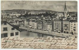 ZÜRICH Limmatquai mit Tram