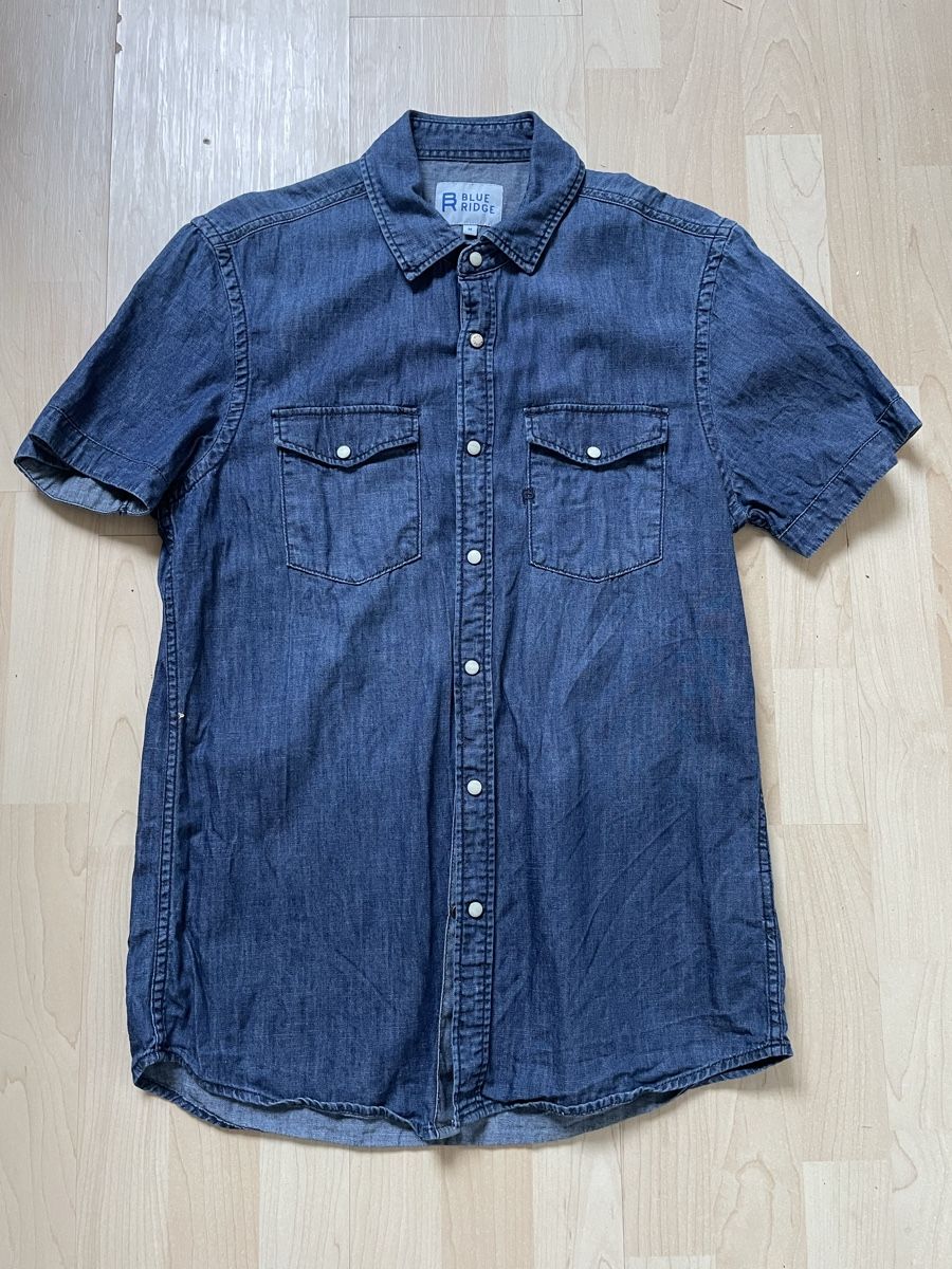 Hemden: Blue Ridge Jeanshemd, Kurzarm, Grösse M – Gebraucht aus Tamins von Riiber