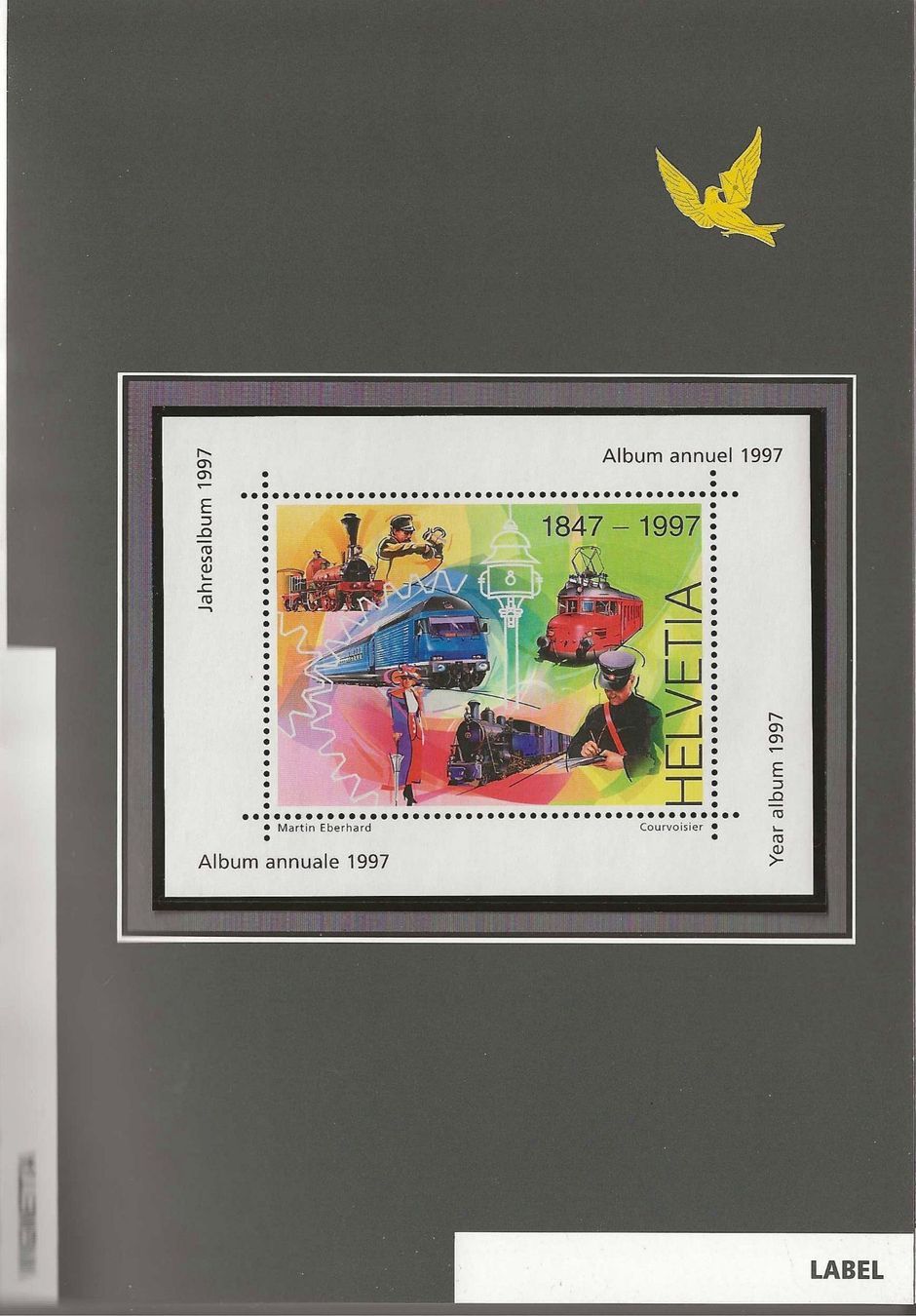 Tutti i francobolli: Jahrbuch 1997 mit Vignette Ersttag-Stempel – Usato da Zürich venduto da Philacat11 1