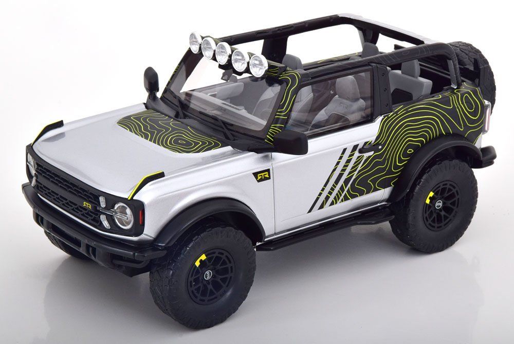 FORD BRONCO RTR 2022 GRAUMETALLIC 1:18 GT-SPIRIT (Neu und ...