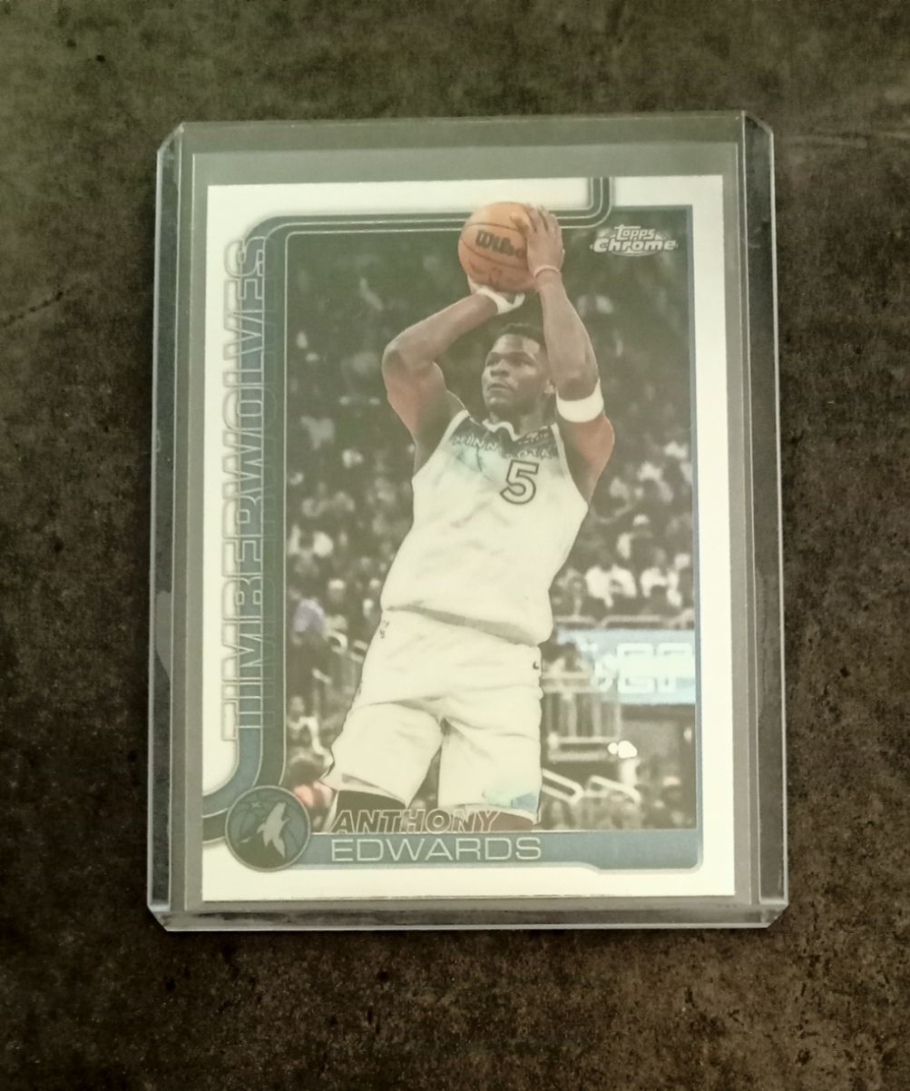 Karten: Anthony Edwards Topps Chrome NBA card – Neu (gemäss Beschreibung) aus Vallorbe von ant_75wx