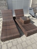 Rattan Liegestühle 