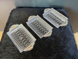 3 Bleikristall Schalen mit 800er Silber * Bols en cristal