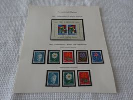 Pro Juventute 1 Seite 1962 1963 gest.