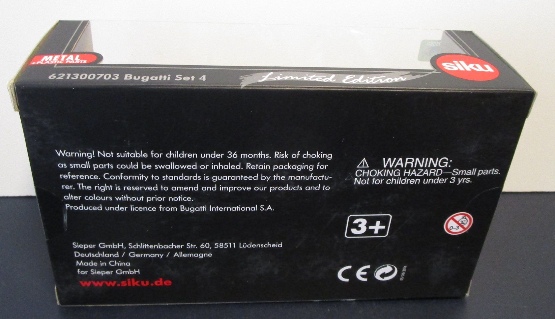 Siku Modellini d'auto: SIKU 3 BUGATTI SET 4 LIMITED ÉDITION – Nuovo e nell'imballaggio originale da Chêne-Bourg venduto da breno56 1