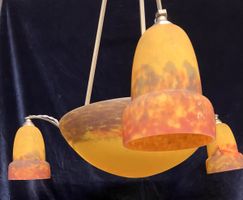 Jugendstil Deckenlampe G.V. de CROISMARE um 1920