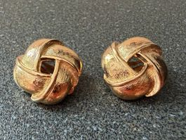 ✨Vintage-Ohrringe – Goldfarben, Clips 