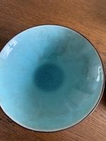 Keramikschale türkis blau 20 cm Durchmesser guter Zustand