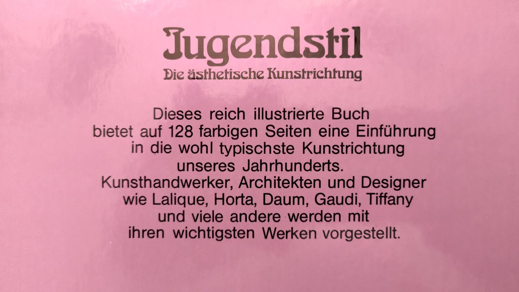 Libri: Jugendstil / Buch 1990 mit 127 Seiten ab Fr. 8.- – Usato da Bellach venduto da JingleJerry 9