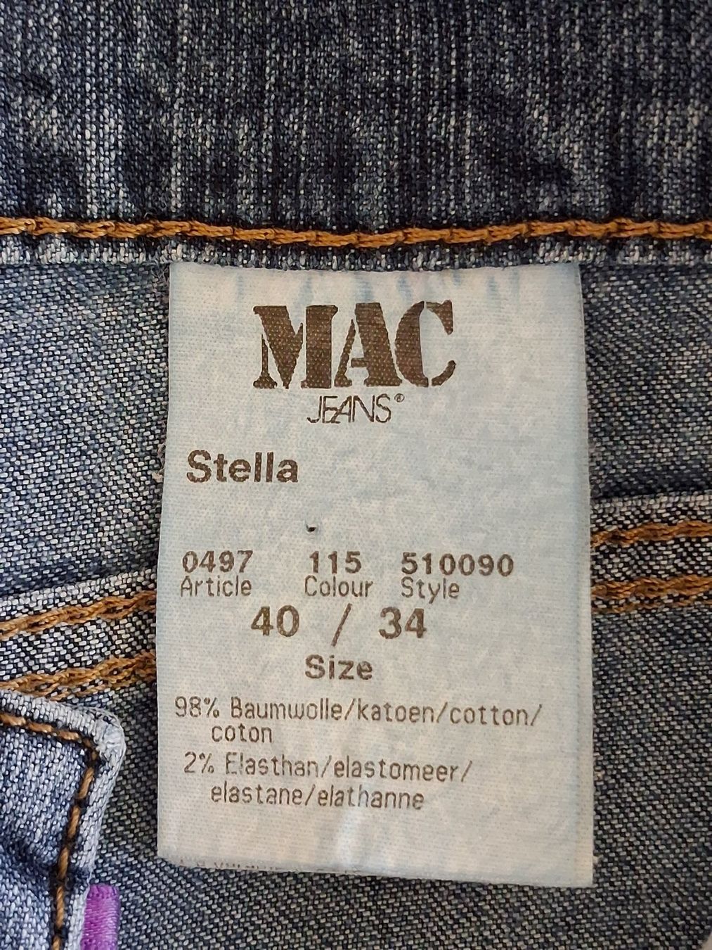 Jeans: MAC Jeans Blau Stella Gr. 40 / 34 – Gebraucht aus Ried-Brig von Zzyzx 4