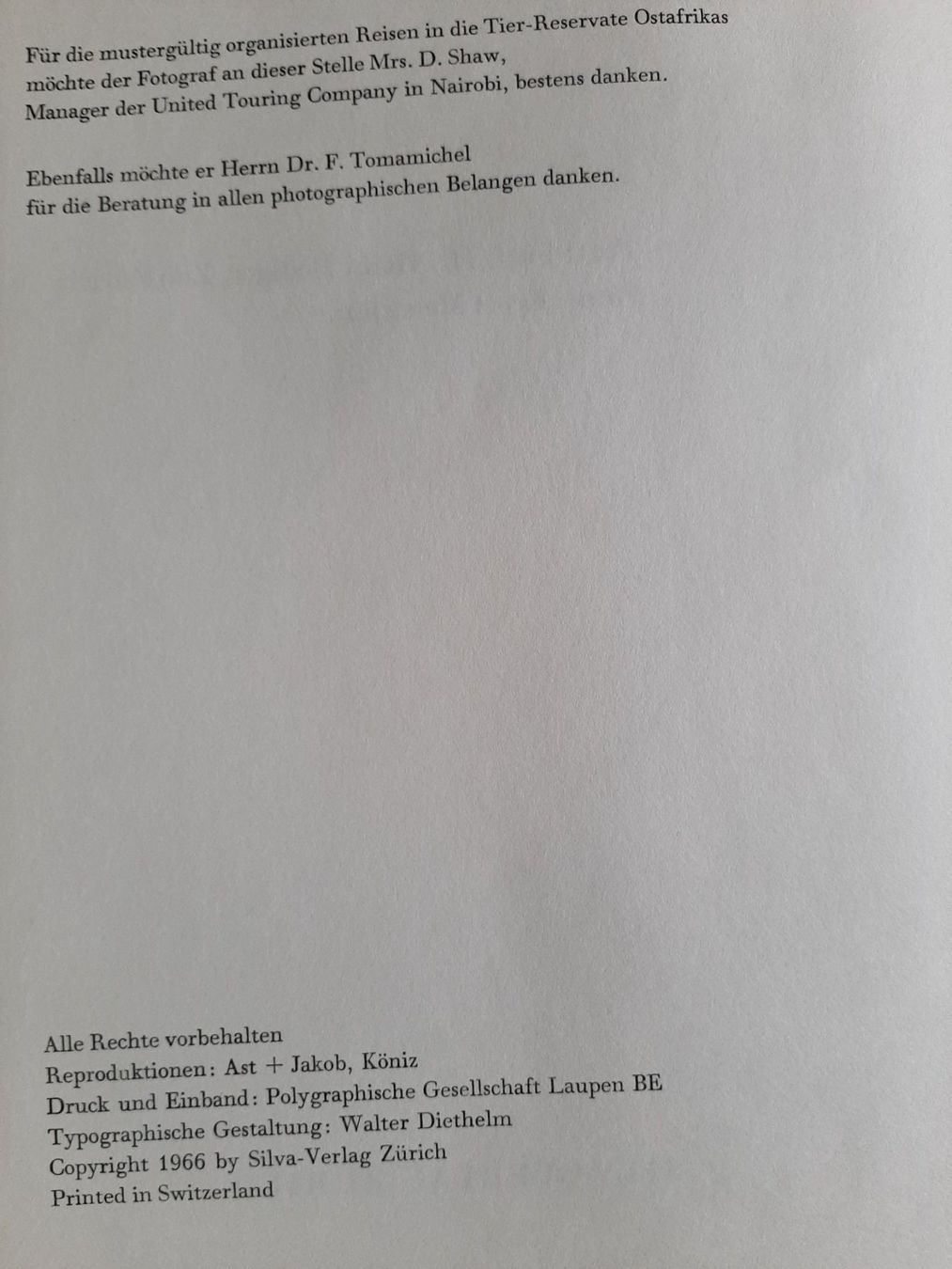 Libri: zoo ostafrika  /diverses – Usato da Laupen BE venduto da Gufi57 5