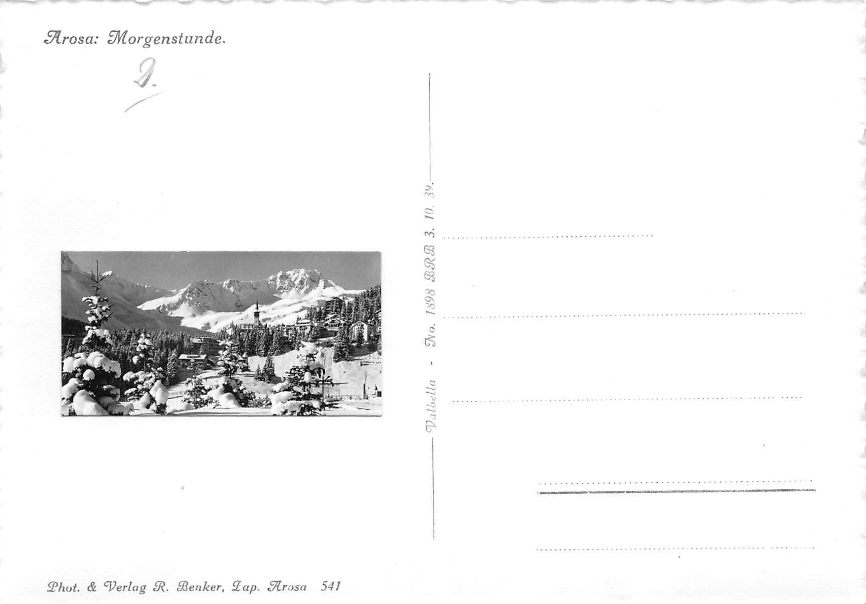 Cartoline postali: 2x Arosa – Usato da Ottikon b.Kemptth. venduto da Neptun1974 3