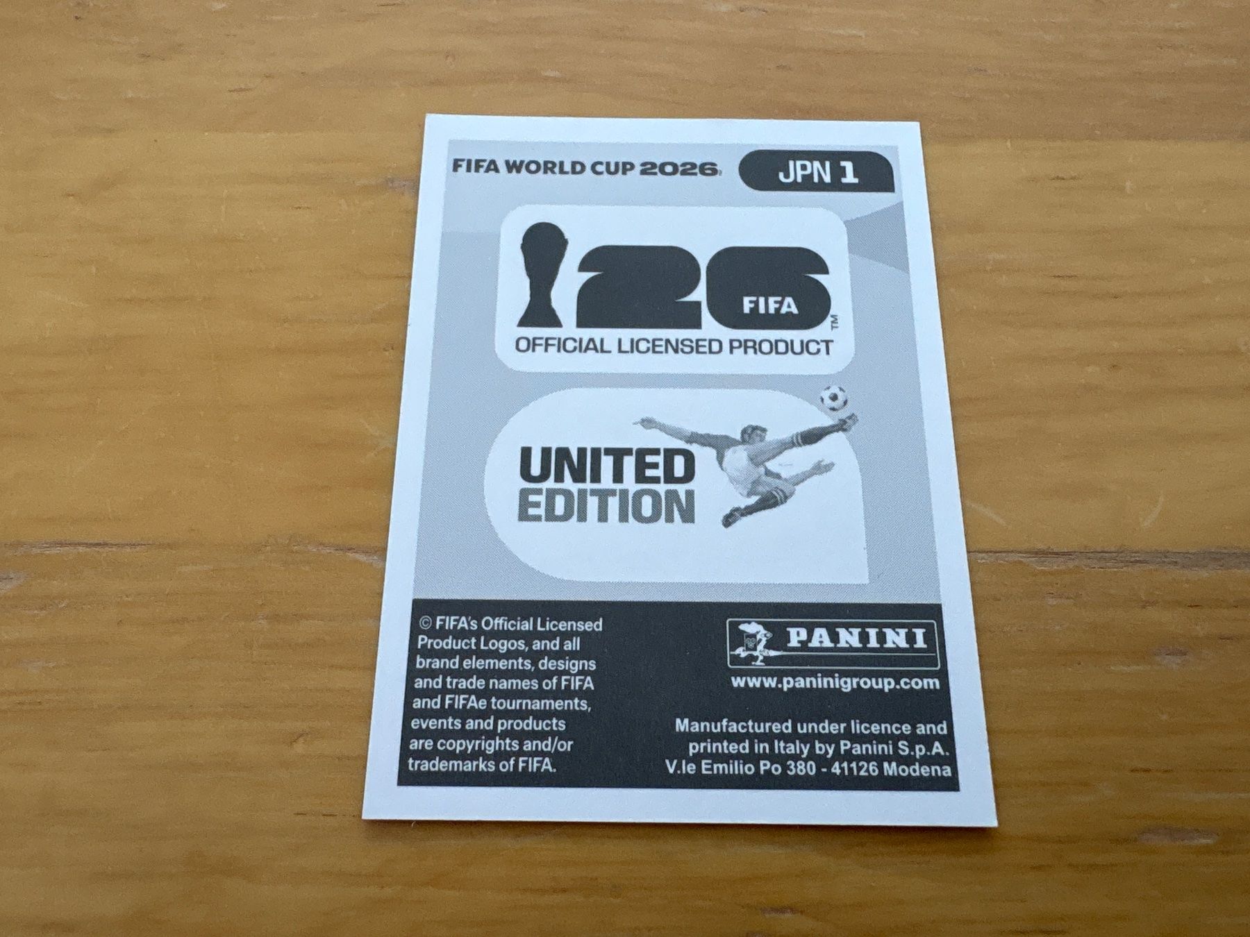 Panini Carte collezionabili: Panini 2026 JPN 1 – Nuovo (secondo la descrizione) da Elsau venduto da Cerry81 1