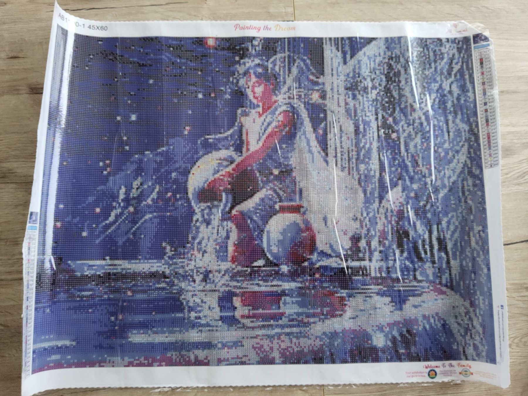Kit bricolage: Diamond Painting Set " Wassermann" 45x60cm – Nuovo e nell'imballaggio originale da Heiden venduto da kas_zln5