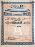 "Colon" Compania Transaerea Espanola, Madrid - 1928