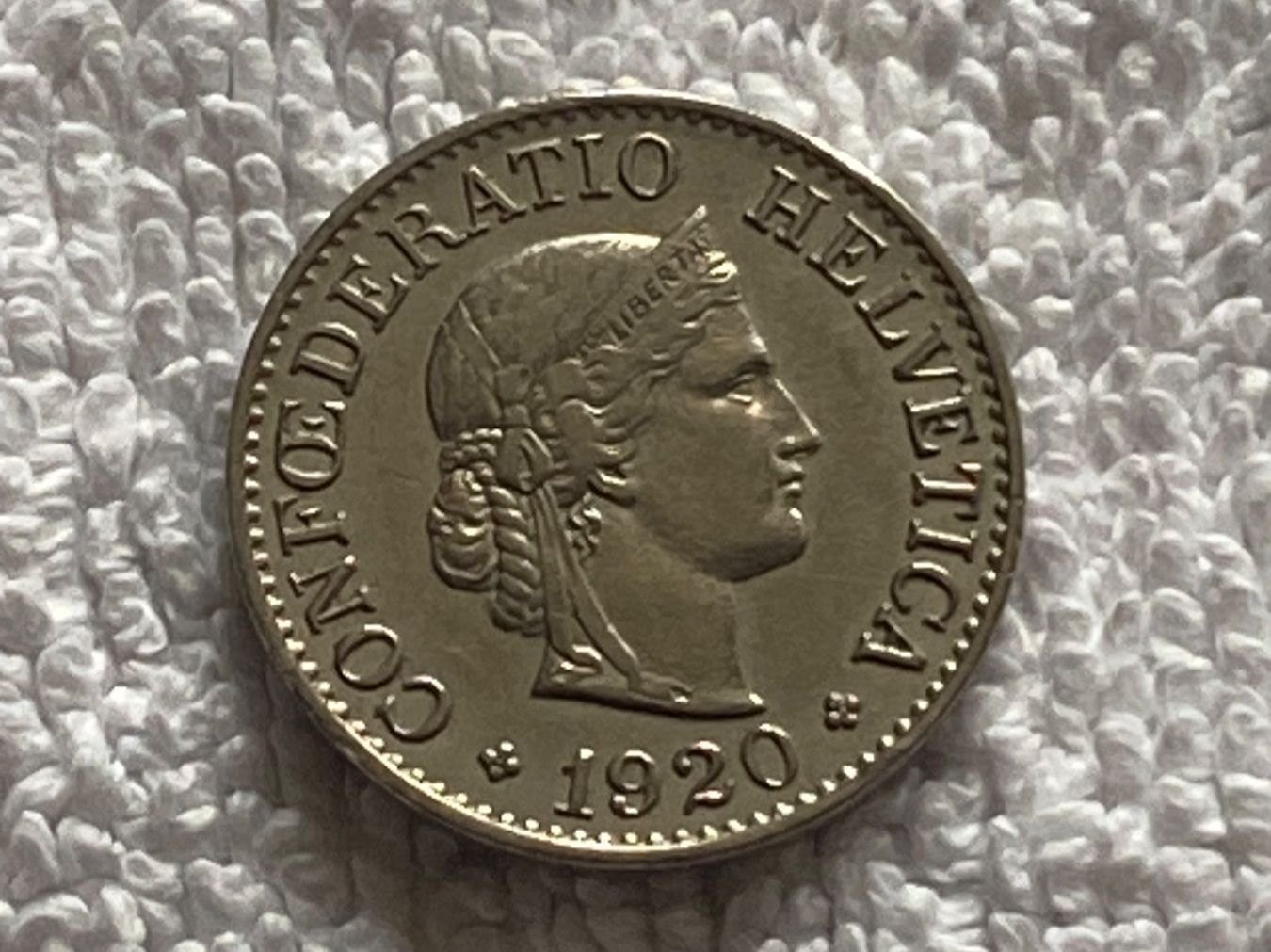 Tutti le monete: 10 centimes/rappen 1920 – Usato da Nyon venduto da Ilmi09