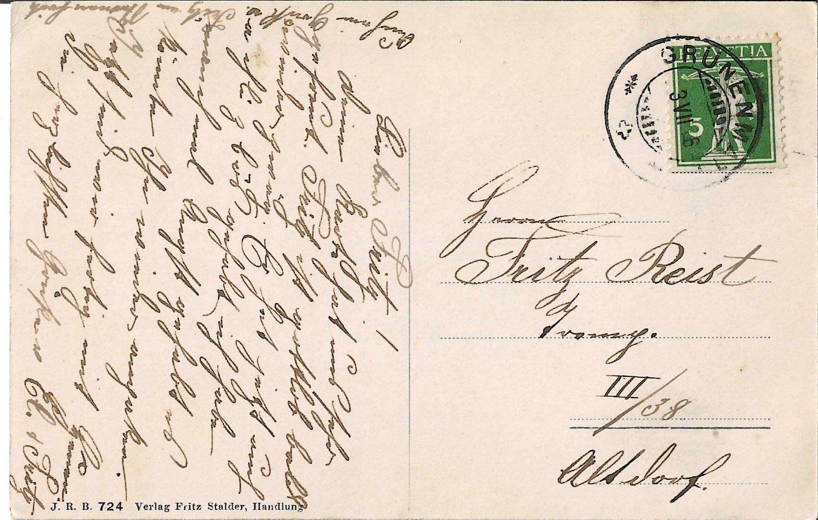 Cartoline postali: Karte Dürrgraben 1916 – Usato da Zürich venduto da Philacat11 1