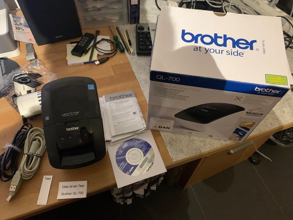 Imprimante D'étiquettes Brother P-touch QL-700 – Neuve, Prête à L'emploi Sans Installation Logicielle