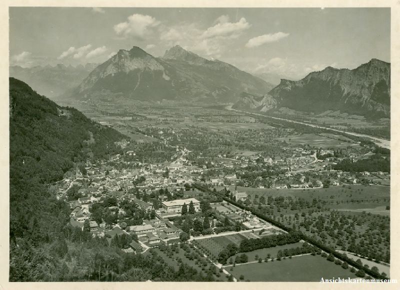 Cartoline postali: Ragaz - Bad Ragaz + 1947 – Usato da Emmenbrücke venduto da teestube