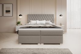 Boxspringbett GAJA 140x200 cm – Matratze, Topper, Bettkasten