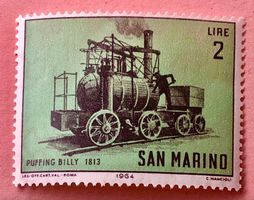 Briefmarken aus San Marino Lokomotiven Ungestempelt 