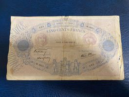 500 francs 1938